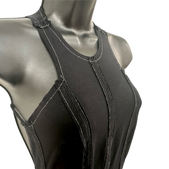 Divina Pele Rayon Frayed Dress Open Back Detachable Embellished Rhinestone Charm - Picture 10 of 11